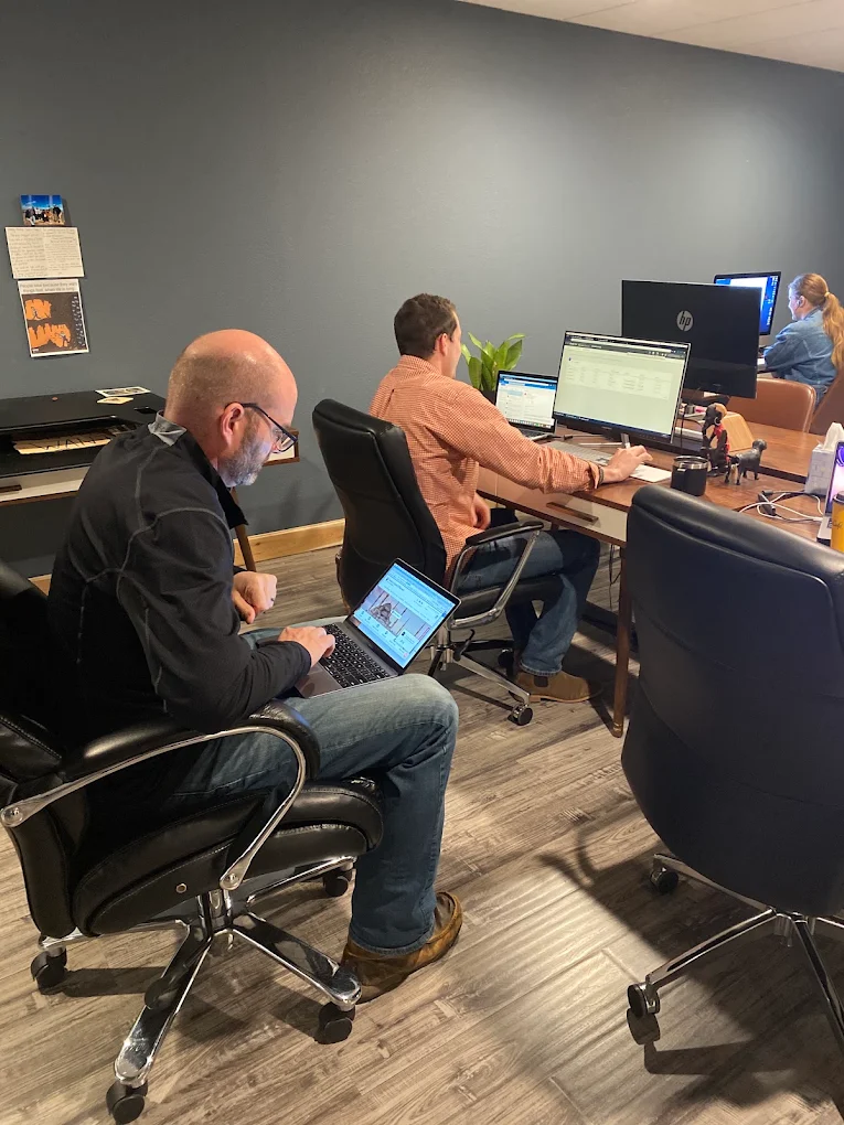The Sofia Web Design team at work in the Fort Worth studio